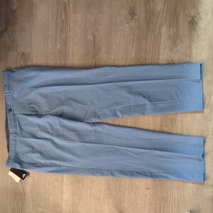 Adidas Golf Blue Pinstriped Regular Fit Tapered Novelty Pants Size 38x30